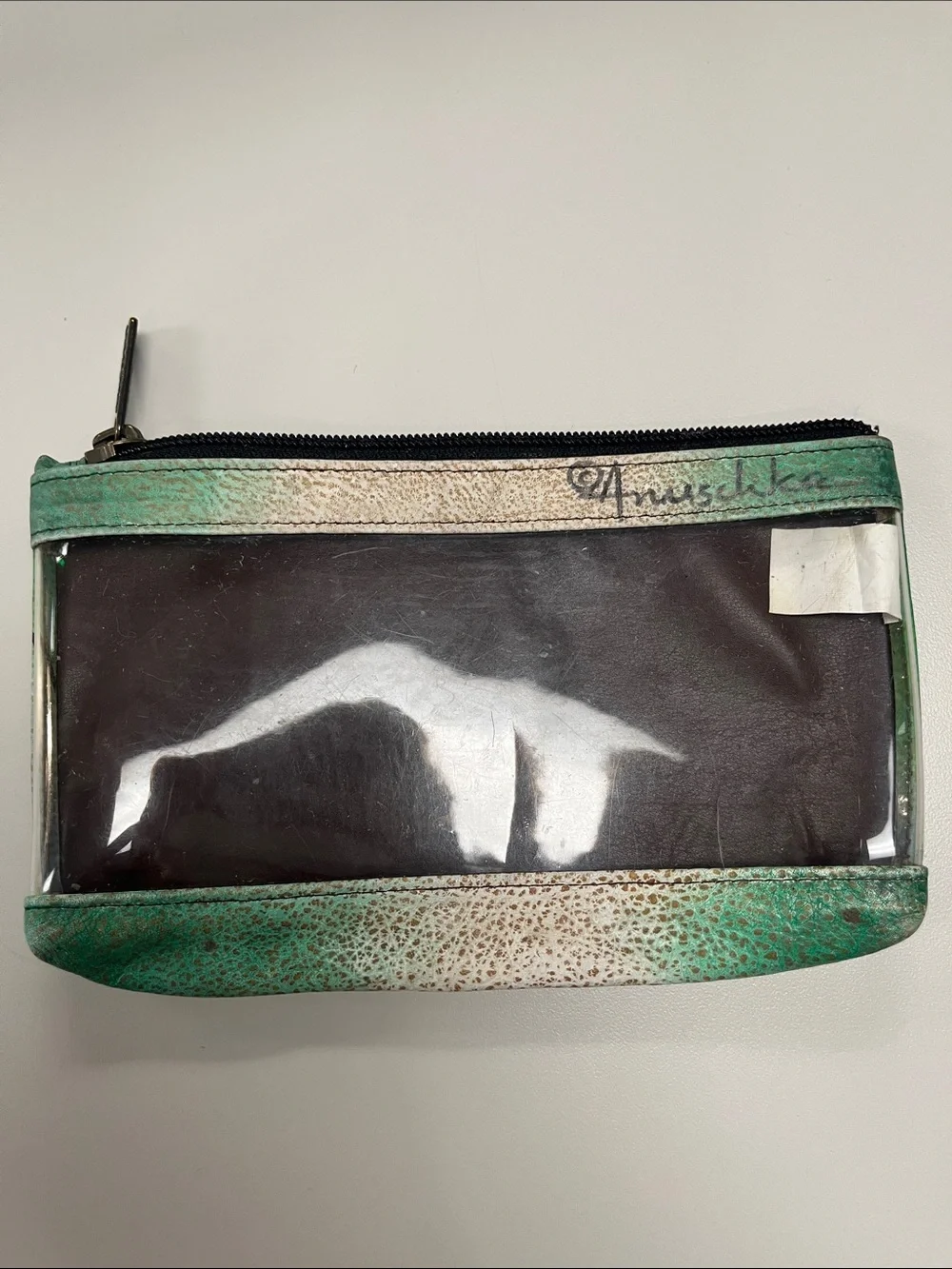 Anuschka Butterfly Print Onesided Clear Pouch